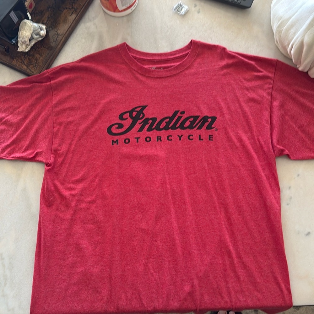 Indian Motorcycle tee shirt. Never worn.size XL